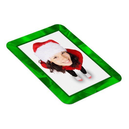 Foto afbeelding Lijst Green Metallic Crumpled Fabr Magneet (Rechterzijde)