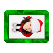 Foto afbeelding Lijst Green Metallic Crumpled Fabr Magneet (Horizontaal)