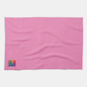 Foto Afbeelding of Logo Tekst Custom Schattige Ele Theedoek (Horizontaal)