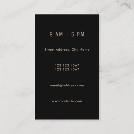 Foto afbeelding omhulsel vinyl kunst visitekaartje (Achterkant)