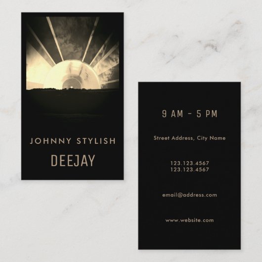 Foto afbeelding omhulsel vinyl  kunst visitekaartje (Voorkant / Achterkant)