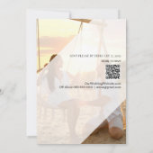 * FOTO Afbeelding RSVP QR AR6 DIY Wedding Kaart (Achterkant)