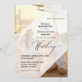 * FOTO Afbeelding RSVP QR AR6 DIY Wedding Kaart (Voorkant / Achterkant)