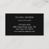 Foto Afbeelding Sjabloon Luxe Roos Gouden Glitter  Visitekaartje (Achterkant)