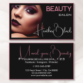 Foto Afbeelding Sjabloon Zwart Plum Thin Border Li Visitekaartje