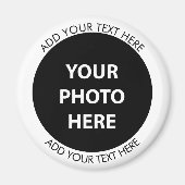 Foto & Afbeelding Uploaden en Tekst Toevoegen – Aa Magneet (Voorkant)