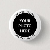 Foto & Afbeelding Uploaden en Tekst Toevoegen – Aa Ronde Button 3,2 Cm (Voorkant)