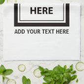 Foto & Afbeelding Uploaden en Tekst Toevoegen – Aa Theedoek (Gevouwen)