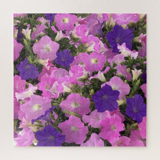 Foto Afbeelding van Morning Glory Pink & Purple Fl Legpuzzel (Verticaal)