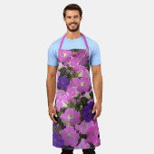 Foto Afbeelding van Morning Glory Pink & Purple Fl Schort (Gedragen)