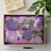 Foto Afbeelding van Morning Glory Pink & Purple Fl Tissuepapier (Geschenk)