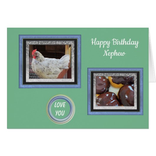 Foto Afbeeldingen voor Nephew Birthday Kaart (Voorkant Horizontaal)