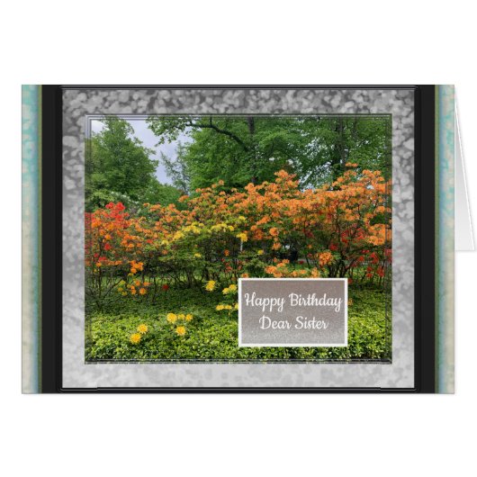 Foto Afbeeldingen voor zuster Birthday Kaart (Voorkant Horizontaal)