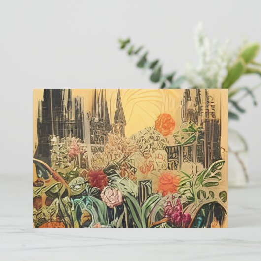 Foto afdrukken aankondiging (Staand voorkant)