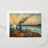 Foto afdrukken folie uitnodiging briefkaart (Voorkant / Achterkant)