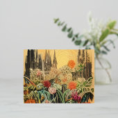 Foto afdrukken folie uitnodiging briefkaart (Staand Voorkant)