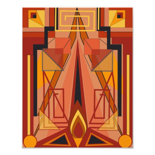 Foto afdrukken met Art Deco Art (Voorkant)