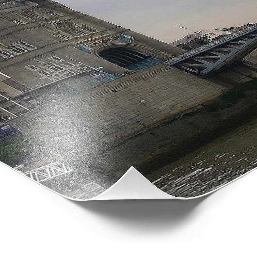 Foto afdrukken met towerbrug over de Theems (Hoek)