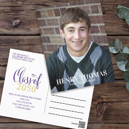 Foto Afgestudeerde Modern Eenvoudig Minimalistisch Briefkaart