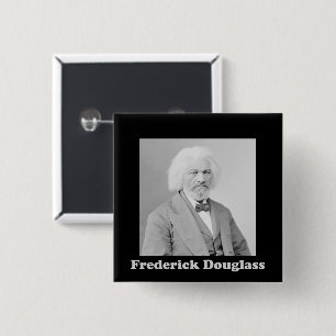 foto Afro-Amerikaan Frederick Douglass Vierkante Button 5,1 Cm