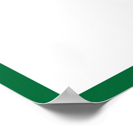 Foto Afstudeer Autogram Groene Rand Poster (Hoek)