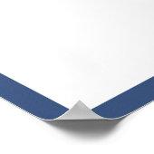 Foto Afstudeer Autograph Blauw Poster (Hoek)