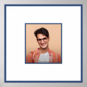 Foto Afstudeer Autograph Blauw Poster (Voorkant)