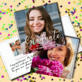 Foto Afstudeer Beste Wensen Gastboek Notitieboek