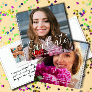 Foto Afstudeer Beste Wensen Gastboek Notitieboek