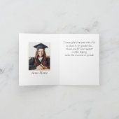 Foto Afstudeer Dankkaart Kaart (Binnen)
