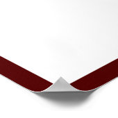 Foto Afstudeer Handtekening Donker Maroon Poster (Hoek)