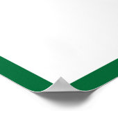 Foto Afstudeer Handtekening Groene Rand Poster (Hoek)