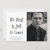 Foto Afstudeeraankondiging Het beste komt nog Aankondiging (Voorkant)