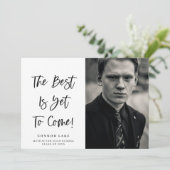Foto Afstudeeraankondiging Het beste komt nog Aankondiging (Staand voorkant)
