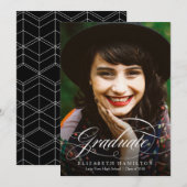 Foto Afstudeeraankondiging Klasse Kalligrafie Aankondiging (Voorkant / Achterkant)