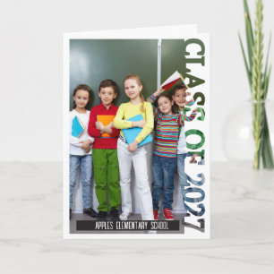 Foto afstudeeraankondigingskaart klas 2027 bedankkaart