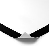 Foto afstudeercadeau handtekening zwarte rand poster (Hoek)