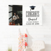 Foto Afstudeercongratulaties Aangepaste Naam Spandoek (Insitu)