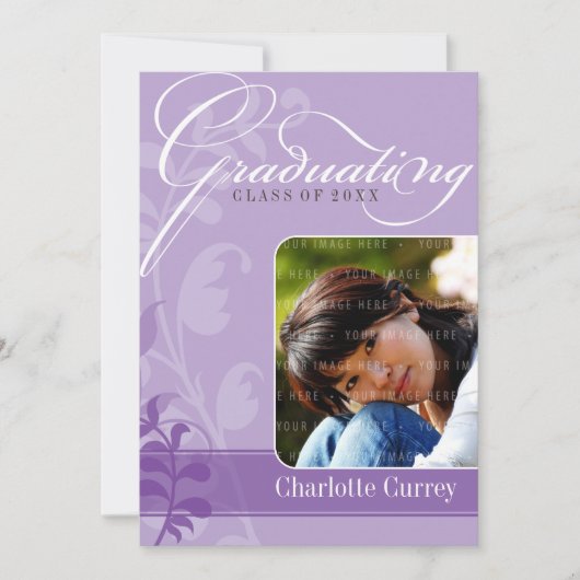 FOTO AFSTUDEERDER AANKONDIGING Elegant paarse (Voorkant)