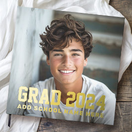 Foto afstudeerder klasse van jaarnaam of school af gastenboek