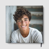 Foto afstudeerder klasse van jaarnaam of school af gastenboek (Achterkant)