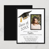 Foto Afstudeerder Pet Graduation Party Invitation (Voorkant / Achterkant)