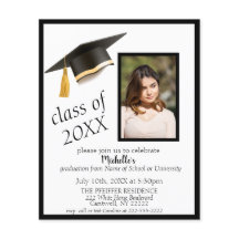 Foto Afstudeerder Pet Graduation Party Invitation