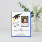 Foto Afstudeerder Pet Graduation Party Invitation  (Staand voorkant)