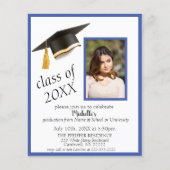 Foto Afstudeerder Pet Graduation Party Invitation  (Voorkant)