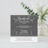 FOTO AFSTUDEERDER UITNODIGEN vierkante grillige kr Kaart (Staand voorkant)