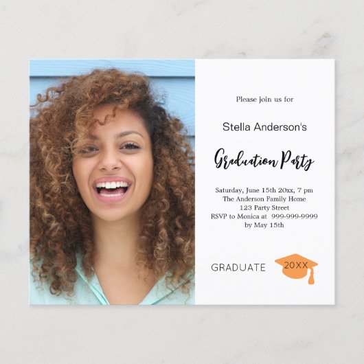 Foto afstudeerfeest 2025 uitnodiging (Voorkant)