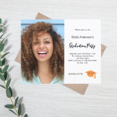 Foto afstudeerfeest 2025 uitnodiging