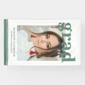 Foto afstudeerfeest Elegante moderne script banner (Horizontaal)