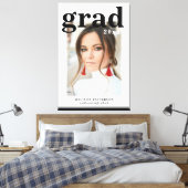 Foto Afstudeerfeest Elegante Moderne Script Canvas Afdruk (Insitu (Slaapkamer))